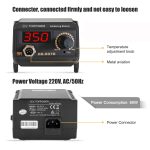 60W Digital Soldering Iron Station Kit,Anti-Static Solder Station,ESD Safe, with °C/°F Display ,DIY Tools - Image 2